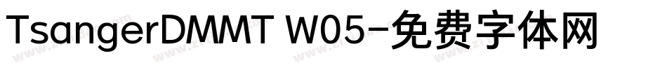 TsangerDMMT W05字体转换
